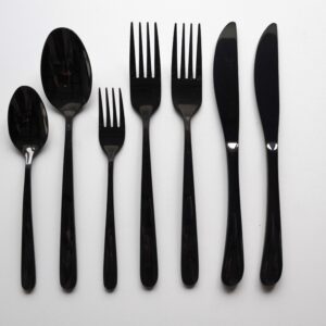 Čierný lesklý príbor