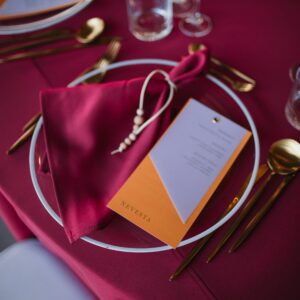 Cherry pink okrúhly obrus