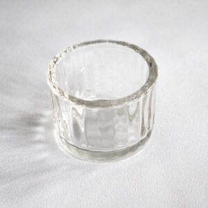 Malé krištáľové svietniky na čajovú sviečku