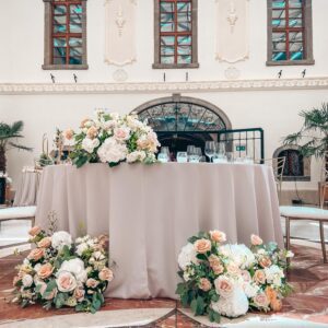 Champagne okrúhly obrus