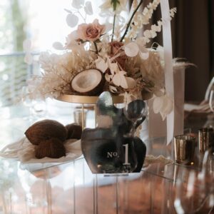 Zrkadlový fľak čísla stolov