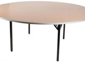 Skladacie okrúhle stoly s čiernymi nohami